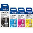 Komplet Brother BTD100 BK C M Y 254.4ml 22500str. oryginalny