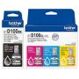 Komplet Brother BTD100BK BTD100CMY 254.4ml 22500str. oryginalny