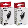Komplet Canon PG-585 + CL-586 17.2ml 360str. oryginalny
