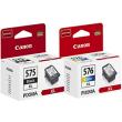 Komplet Canon PG-575 XL + CL-576 XL 15ml + 12.6ml oryginalny