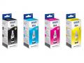 Komplet Epson 664 ( T6641 T6642 T6643 T6644 ) 280ml oryginalny w butelkach