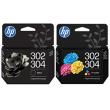 - Komplet HP 302 / 304 + HP 302 / 304 120str./100str. oryginalny B7RT7AE B7RT6AE