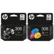 - Komplet HP 308B + HP 308C oryginalny 7FP21UE + 7FP20UE