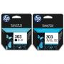 - Komplet HP 303 + HP 303 oryginalny T6N02AE + T6N01AE