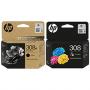 - Komplet HP 308eB + HP 308C oryginalny 7FP22UE + 7FP20UE